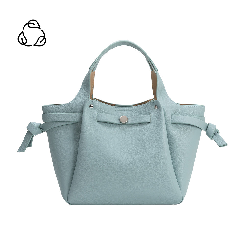 Avril Sky Recycled Vegan Leather Top Handle Bag