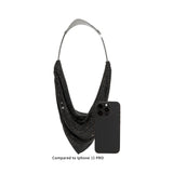 SAMPLE YS8502 Silver Crystal Mesh Top Handle Bag - FINAL SALE