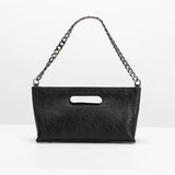 SAMPLE SM9522 Black Top Handle Bag - FINAL SALE