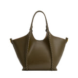 Belinda Olive Recycled Vegan Leather Tote Bag