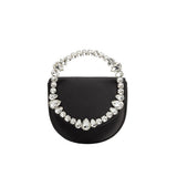 Trudie Black Satin Crossbody Bag