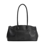 Rocky Black Recycled Vegan Leather Shoulder Bag