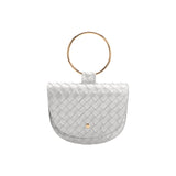SAMPLE YP9221 Silver Top Handle Bag - FINAL SALE