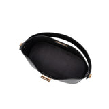 Lana Black Recycled Vegan Leather Crossbody Bag