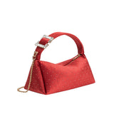 Shanice Red Velvet Crossbody Bag
