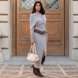 Candace Peacock Recycled Vegan Leather Shoulder Bag