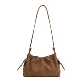 Rhuby Camel Recycled Vegan Suede Shoulder Bag