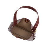 Stefanie Burgundy Recycled Vegan Leather Shoulder Bag