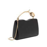 Belle Black Vegan Leather Crossbody Bag