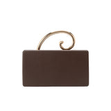 Raya Espresso Vegan Leather Crossbody Bag
