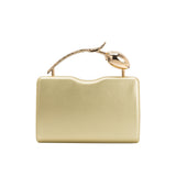 Belle Gold Vegan Leather Crossbody Bag
