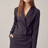 SAMPLE Double Breasted Cropped Jacket (SMALL) - FINAL SALE
