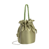 Jeane Moss Satin Top Handle Bag