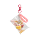Snacks Multi Pink Vegan Bag Charm
