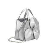 SAMPLE AC6410 Silver Top Handle Bag - FINAL SALE