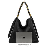 Venus Espresso Recycled Vegan Suede Tote Bag