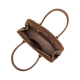 SAMPLE BD1028 Mocha Top Handle Bag - FINAL SALE
