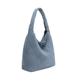 Johanna Chambray Large Recycled Vegan Suede Shoulder Bag