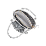 SAMPLE YP9052 Silver Crossbody Bag - FINAL SALE