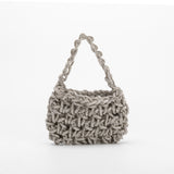 SAMPLE SM3365 Silver Mini Top Handle Bag - FINAL SALE