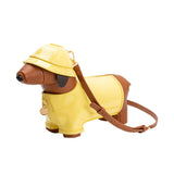 Rain Dog Yellow Vegan Leather Crossbody Bag