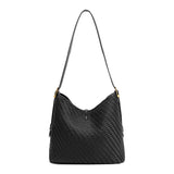 Thalia Black Recycled Vegan Leather Tote Bag