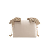 Yuri Champagne Bow Crossbody Bag