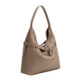 Amerie Taupe Recycled Vegan Leather Tote Bag