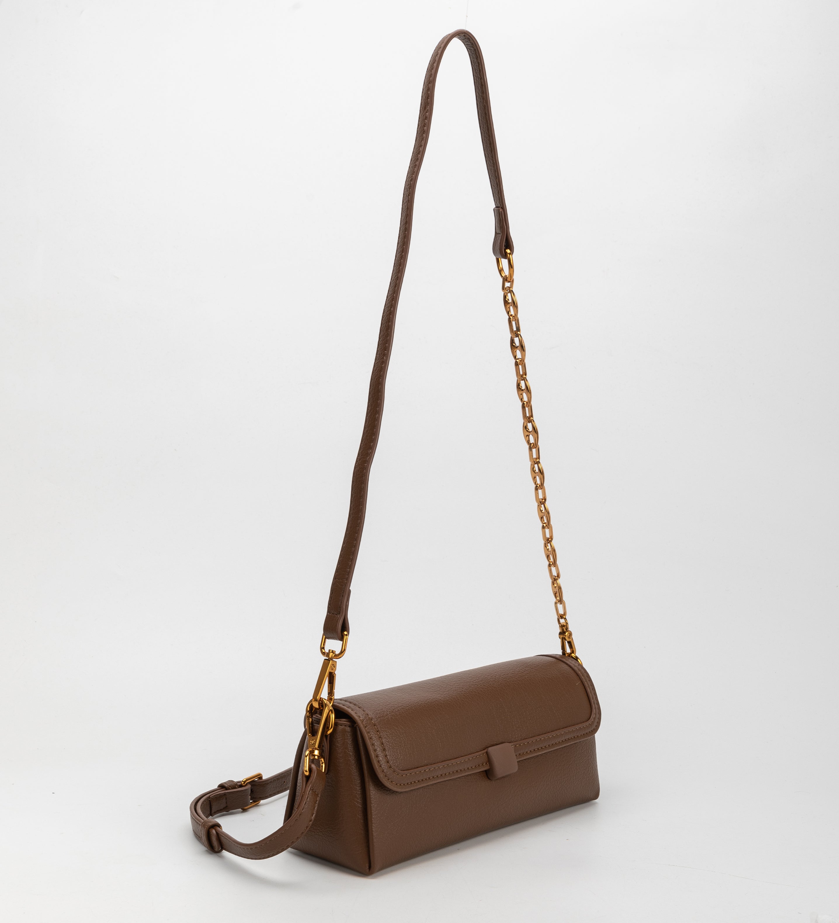 SAMPLE SM3298 Chocolate Crossbody Bag - FINAL SALE