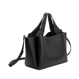 Whitley Black Recycled Vegan Leather Tote Bag