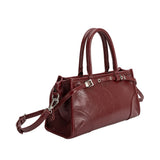 Rhonda Burgundy Recycled Vegan Top Handle Bag