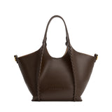 Belinda Espresso Recycled Vegan Leather Tote Bag