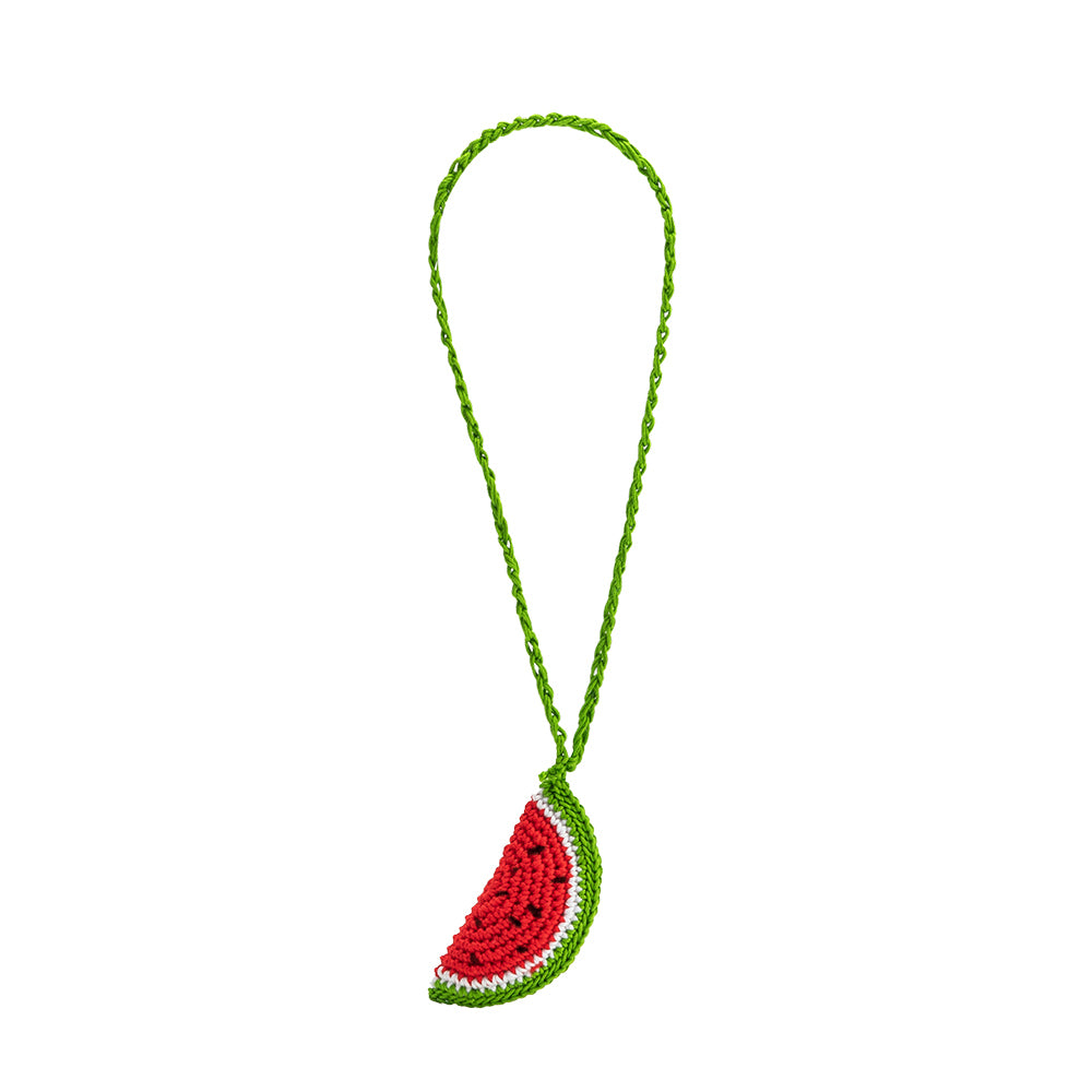 Watermelon Crochet Bag Charm