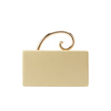 Raya Gold Vegan Leather Crossbody Bag