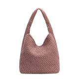 Johanna Mauve Large Recycled Vegan Suede Shoulder Bag