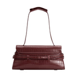 Klarissa Burgundy Recycled Vegan Leather Shoulder Bag
