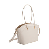 Hazel Ivory Recycled Vegan Leather Tote Bag