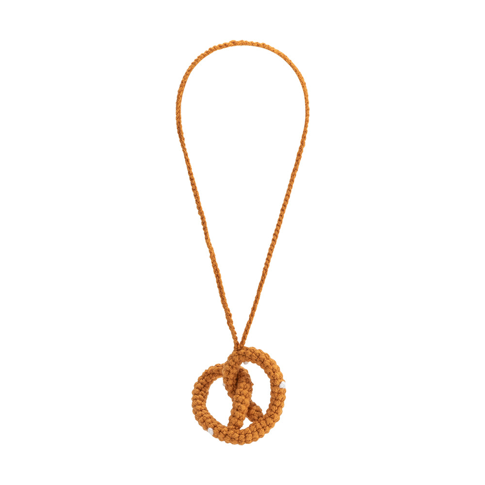 Pretzel Crochet Bag Charm