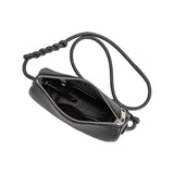 Hanna Black Recycled Vegan Crossbody Bag