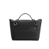 SAMPLE DE9890 Black Recycled Vegan Leather Crossbody - FINAL SALE