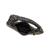 SAMPLE UA3512 Black Studded Large Hobo Bag - FINAL SALE