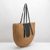 SAMPLE SM7868 Black Large Shoulder Bag - FINAL SALE