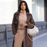 Dottie Espresso Recycled Vegan Leather Top Handle Bag