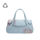 Beatriz Blue Recycled Vegan Leather Crossbody Bag
