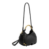 Dottie Black Recycled Vegan Leather Top Handle Bag
