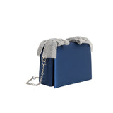 Yuri Sapphire Bow Crossbody Bag