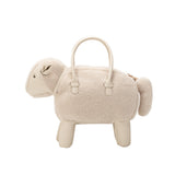 Sheep Ivory Vegan Leather Crossbody Bag