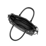 Rhonda Black Recycled Vegan Top Handle Bag
