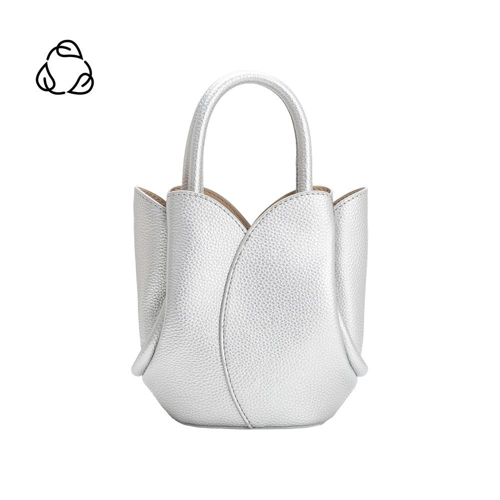 Tulip Mini Metallic Recycled Vegan Top Handle Bag