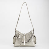 SAMPLE SM0044 Silver Crossbody Bag - FINAL SALE